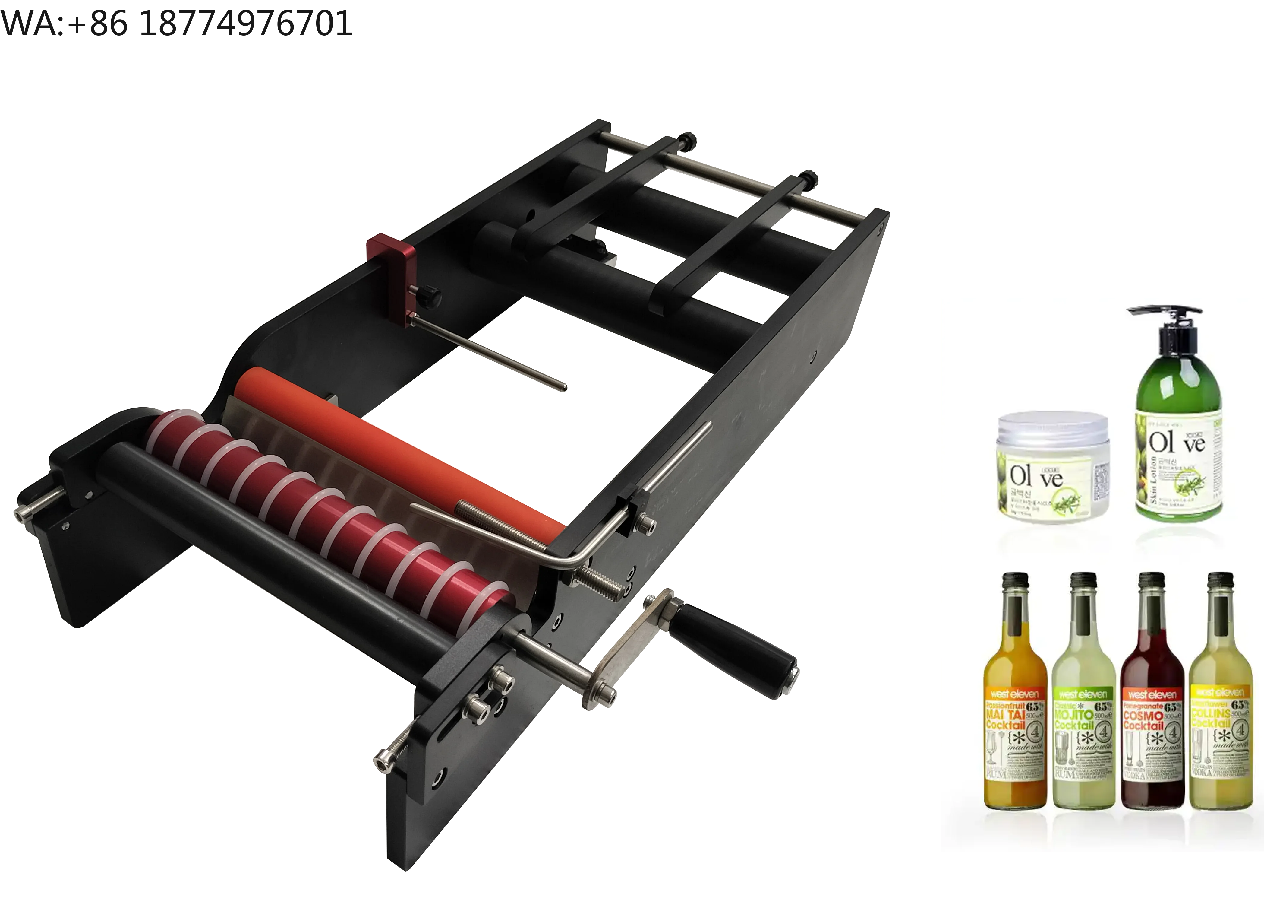 

Economic Simple Manual Handy Round Bottle Labeling Machine, Manual Labeling Machine (Self-Adhesive Labeler)