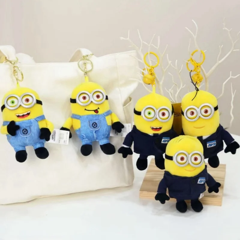 Vêtements de travail Mespicable Me 4 Avl, Minions Bob Haus, jouets en peluche, pendentif de sac d'école, porte-clés, petites poupées, cadeaux d'anniversaire