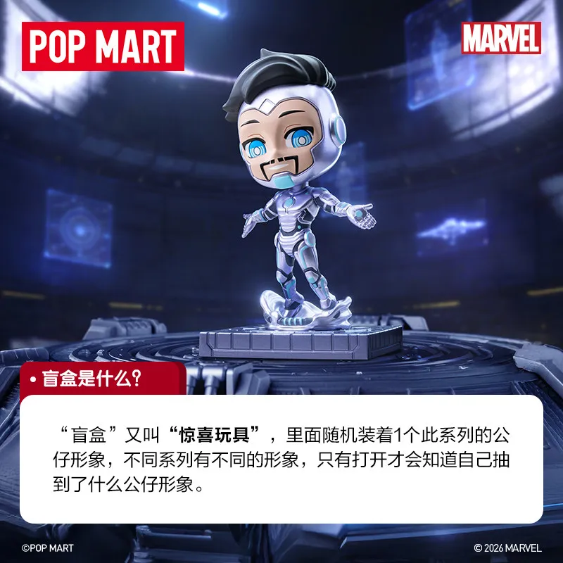 

Оригинальные коллекционные фигурки POPMART Marvel Iron Man: Серия «Путешествие сквозь броню», аниме-фигурки из ПВХ, модель игрушек, подарок на день рождения