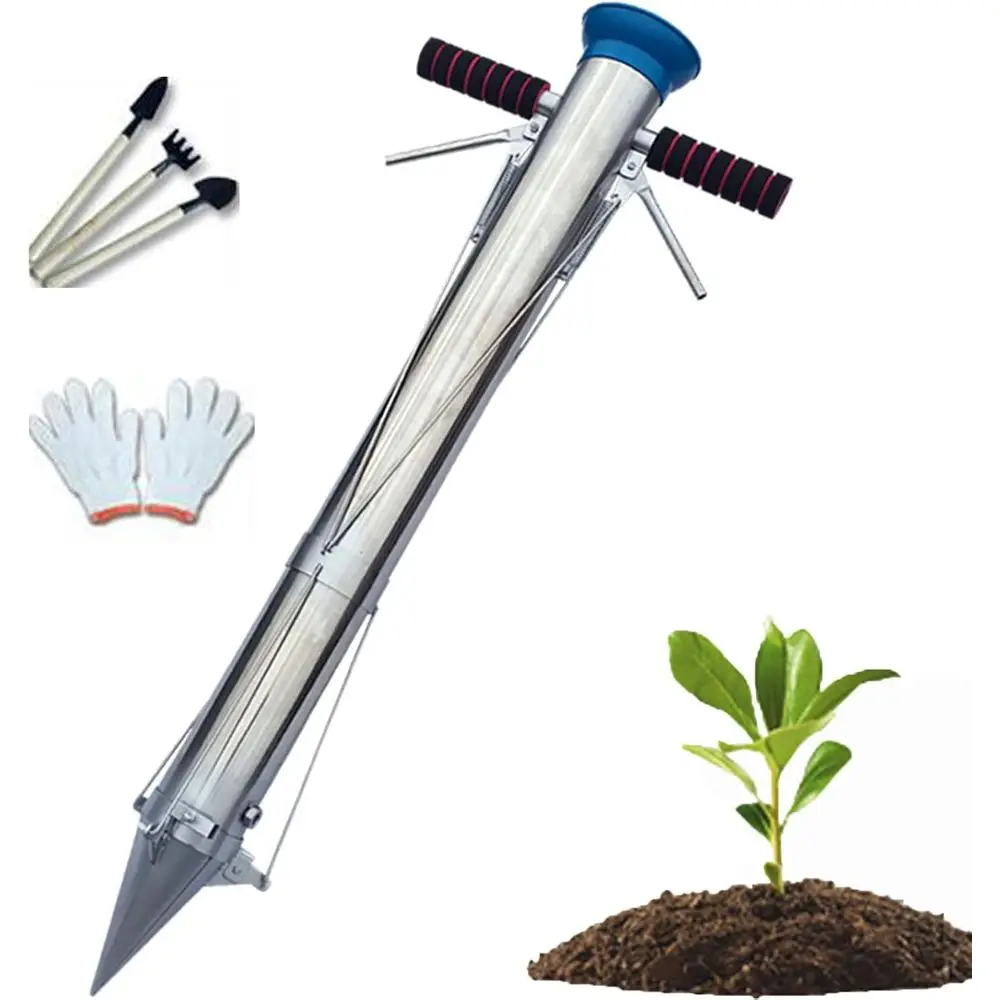 

Набор для посадки растений с длинной ручкой, педалью и дальномером для посадки, пересадки и садоводства