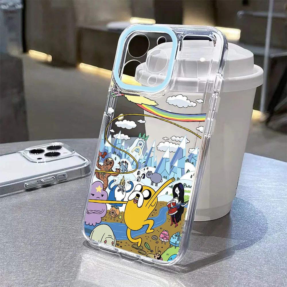 الكرتون مغامرة الوقت قضية الهاتف ل Xiaomi Mi 14 13 12 11 10 10T 14T Poco X6 F5 F4 X7 X4 X3 NFC لايت GT Pro 4G 5G واضح TPU