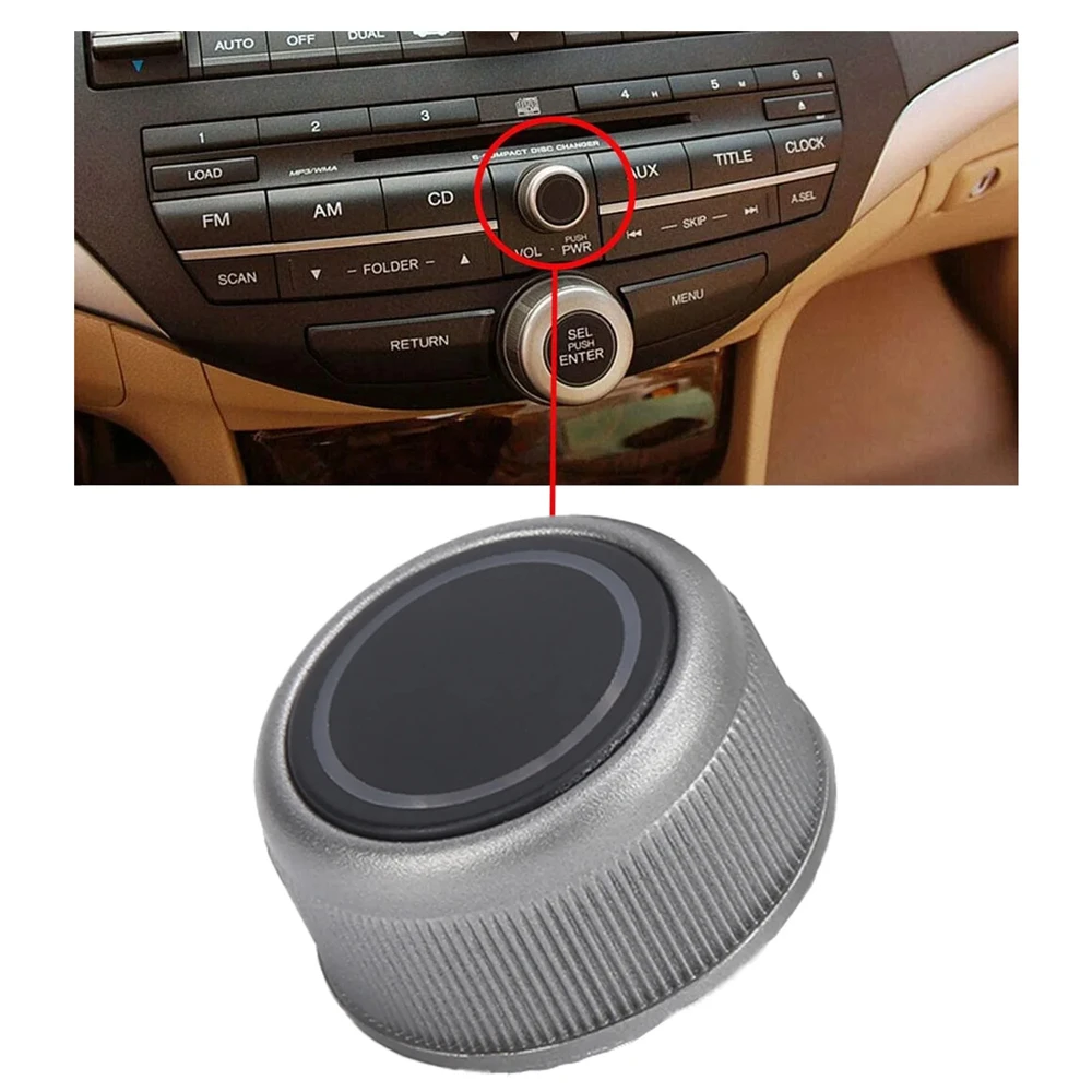 ABS Volume Knob for Honda Crosstour 2011‑2016/Accord 2008‑2013 39103‑TA0‑A31 Automobile Accessories