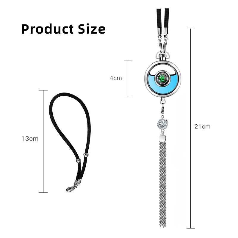 1Pcs Car Perfume Pendant Air Freshener Hanging Diffuser For Skoda Octavia Rapid Kodiaq Karoq Fabia Kamiq Superb Derivative