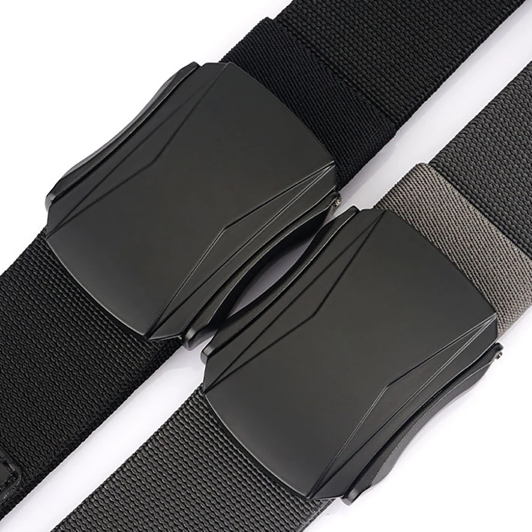 Men Jeans Belt Elastic Fashion Pants Belt Casual Belt With Quick-Release Buckle Alloy Pluggable Buckle Training Tactical Belts