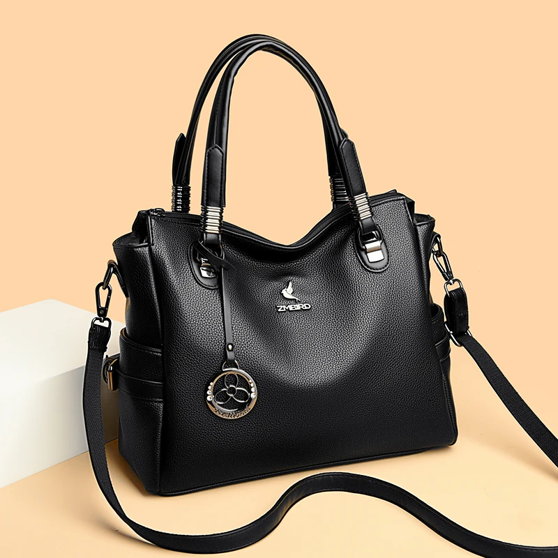 Elegant Women\'s Handbags High Quality Leather Totes Bag Female Top Handle Sac Big Capacity Crossbody Shoulder Bag Hand Bags