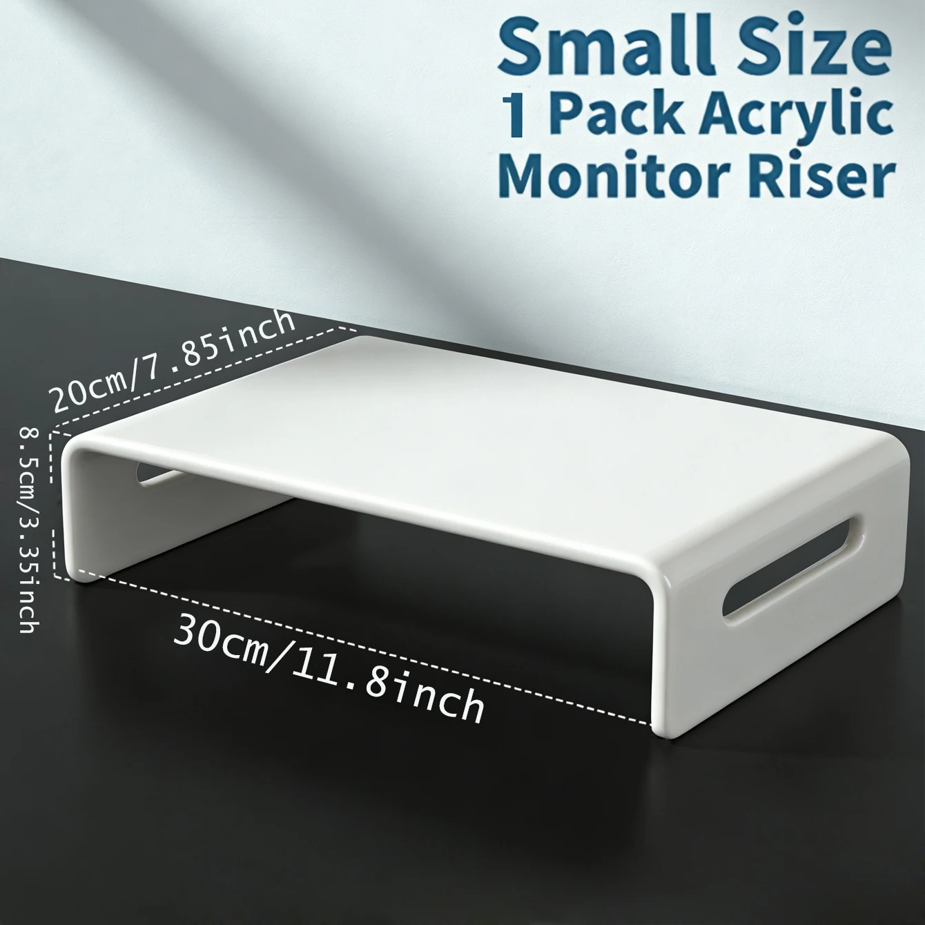 1 acrylic display stand stand, suitable for acrylic display stands of computers, laptops, printers, and iMacs. Advanced transpar