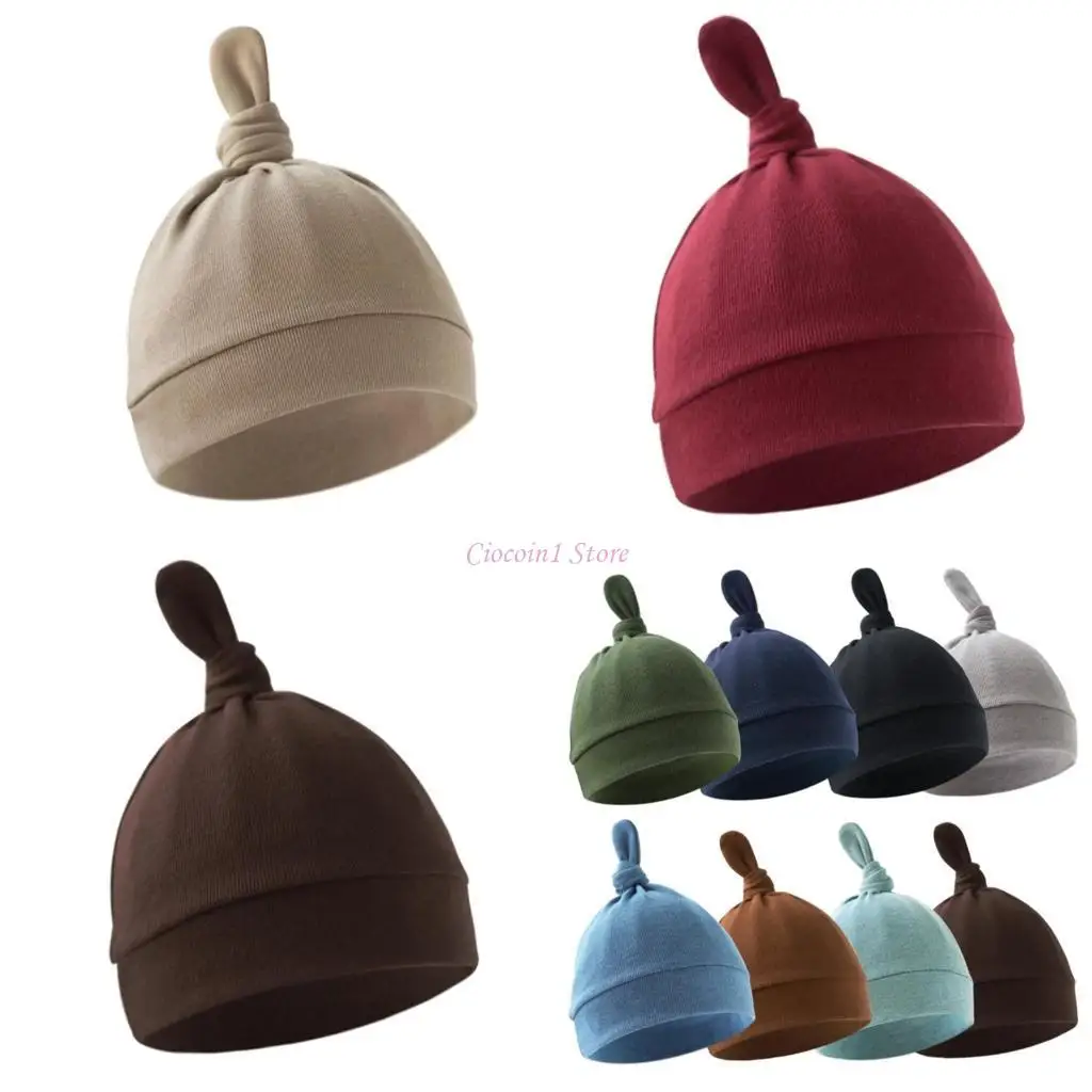 

Y1UB Infants Earflap Bonnet Fetal Caps Comfortable Headwear for 0 to 6 Months Unisex