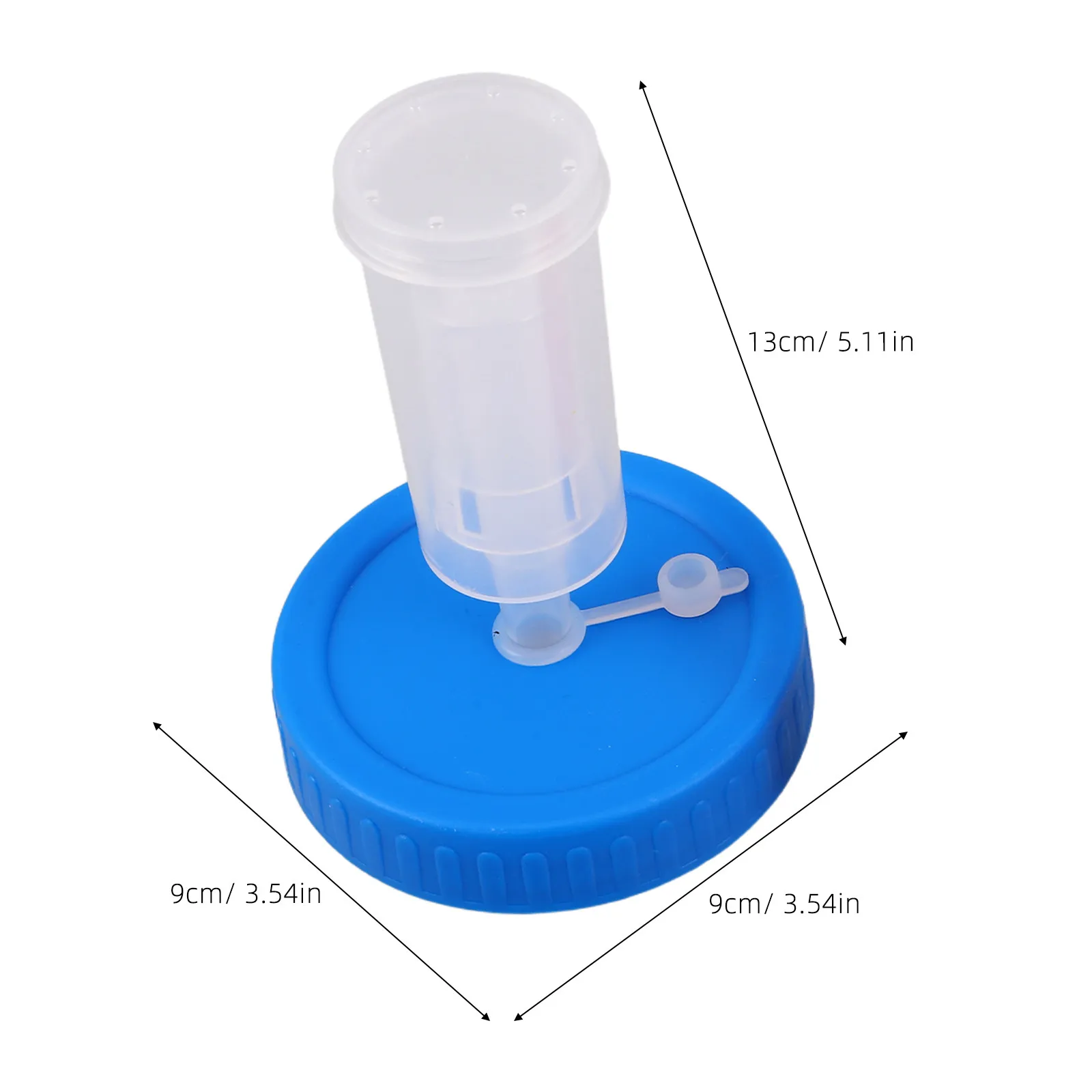 2Pcs Airtight 5Gallon Fermentation Cover With Air Lock Beers Cider Glass Jar Fermenter Lid Brewing Dry Storage Airlock