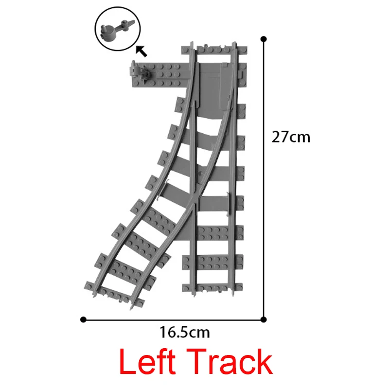 Pinlepai Blocks Bricks Track Train Trains Bridge Big Building Brick Toy Tracks Conector Build Block Railway Set Children Gift