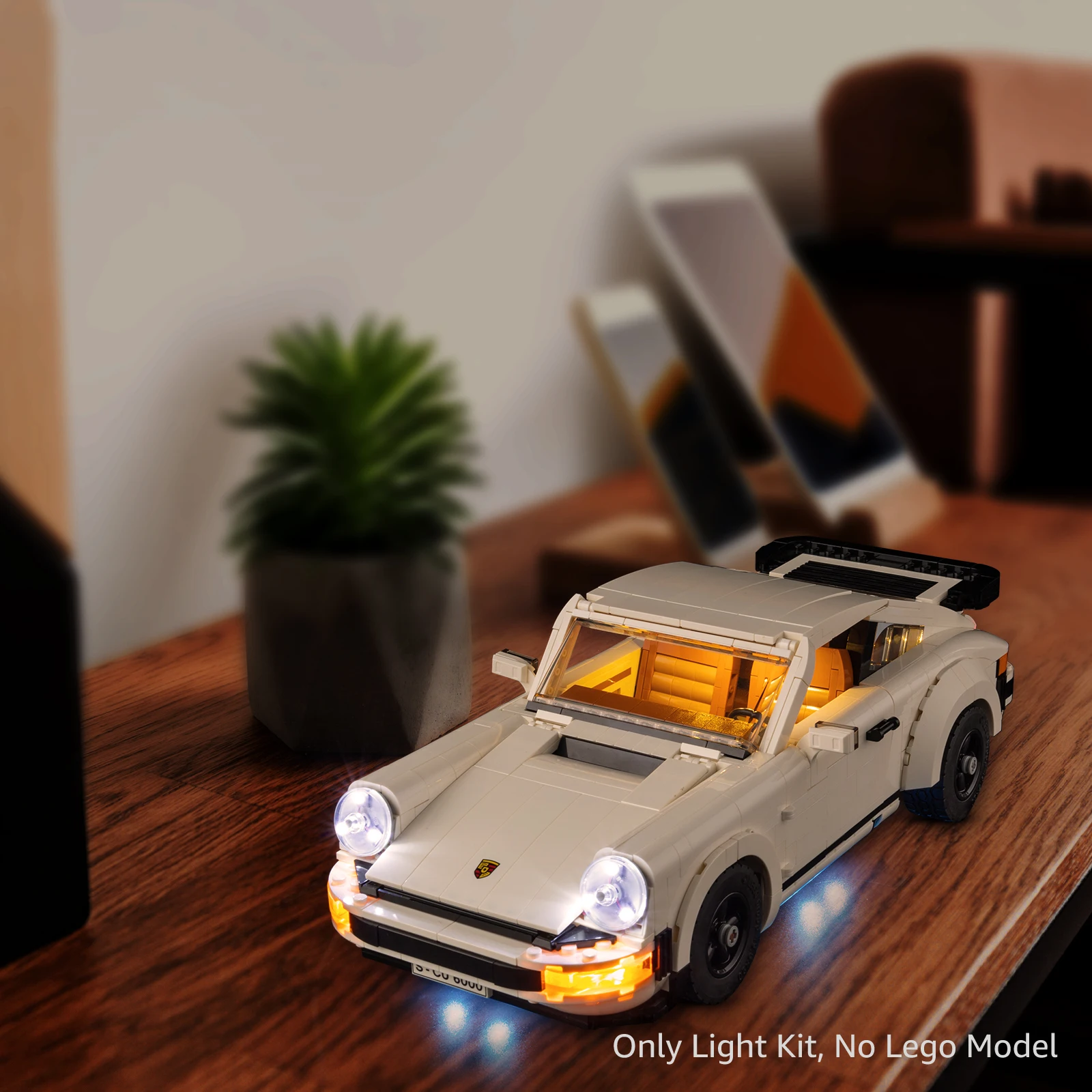 Kyglaring LED-lichtset geschikt voor Lego Porsche 911 10295 bouwsteen decoratieve lamp exclusief model