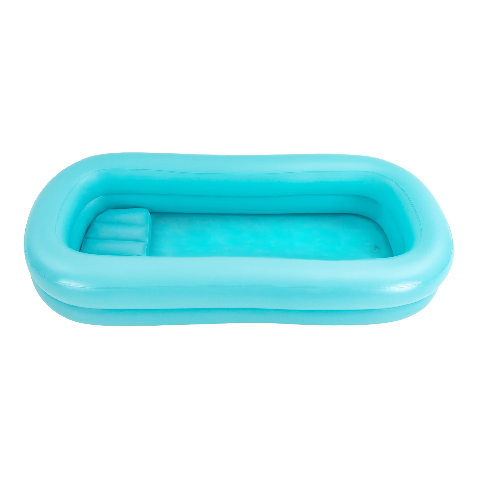 PVC Patienten-Duschbett, faltbares Patienten-Bade- und Waschbett, 8-10L Kapazität, aufblasbare Badewanne, Duschbett für Behinderte, 60s Inf – Detail 9