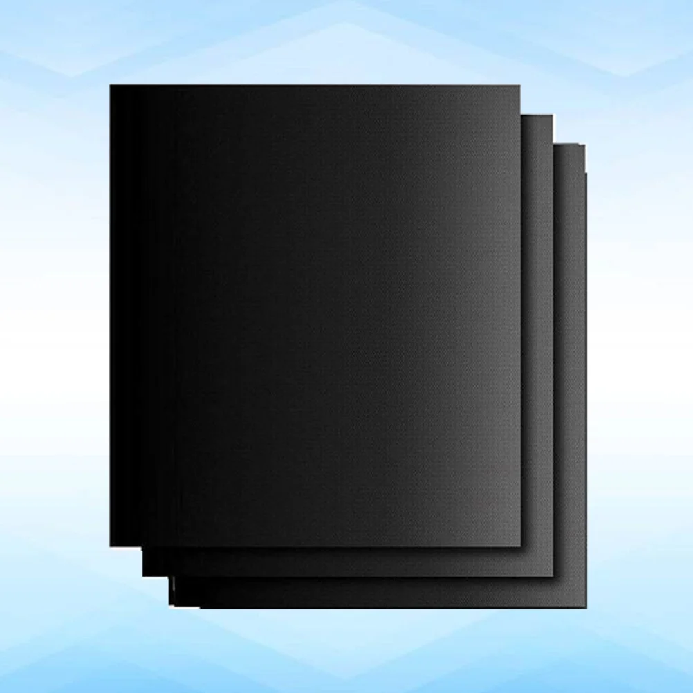 

3Pcs Bbq Grill Mat Heat Resistant Non-Stick Glass Fiber 40x33x0.2cm Outdoor Baking Pad Oven Liner Grilling Sheet for Vegetables