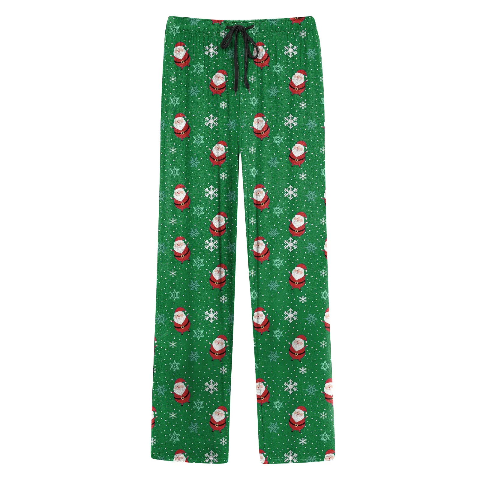 Christmas Fashion Mens Pants Pajamas Santa Claus Printed Soft Comfortable Lounge Pants Sleep Bottoms Christmas Men's Pantalones