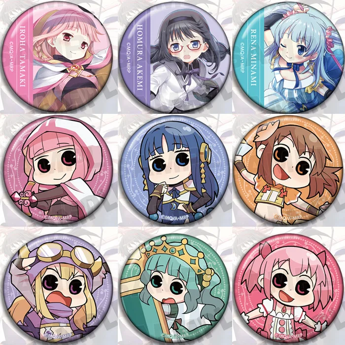 Kaname Madoka Akemi Homura Miki Sayaka Tomoe Mami Sakura Kyōko Anime Peripherals Costumes Badge Cosplay DIY Props Kids Gifts Toy