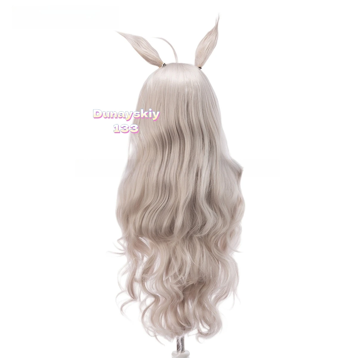 شعر مستعار Biwa Hayahide التأثيري ذيل الأذن الدعامة أغطية الرأس الشعر الاصطناعي لـ Umamusume Pretty Derby مثالي لأزياء الهالوين التنكرية