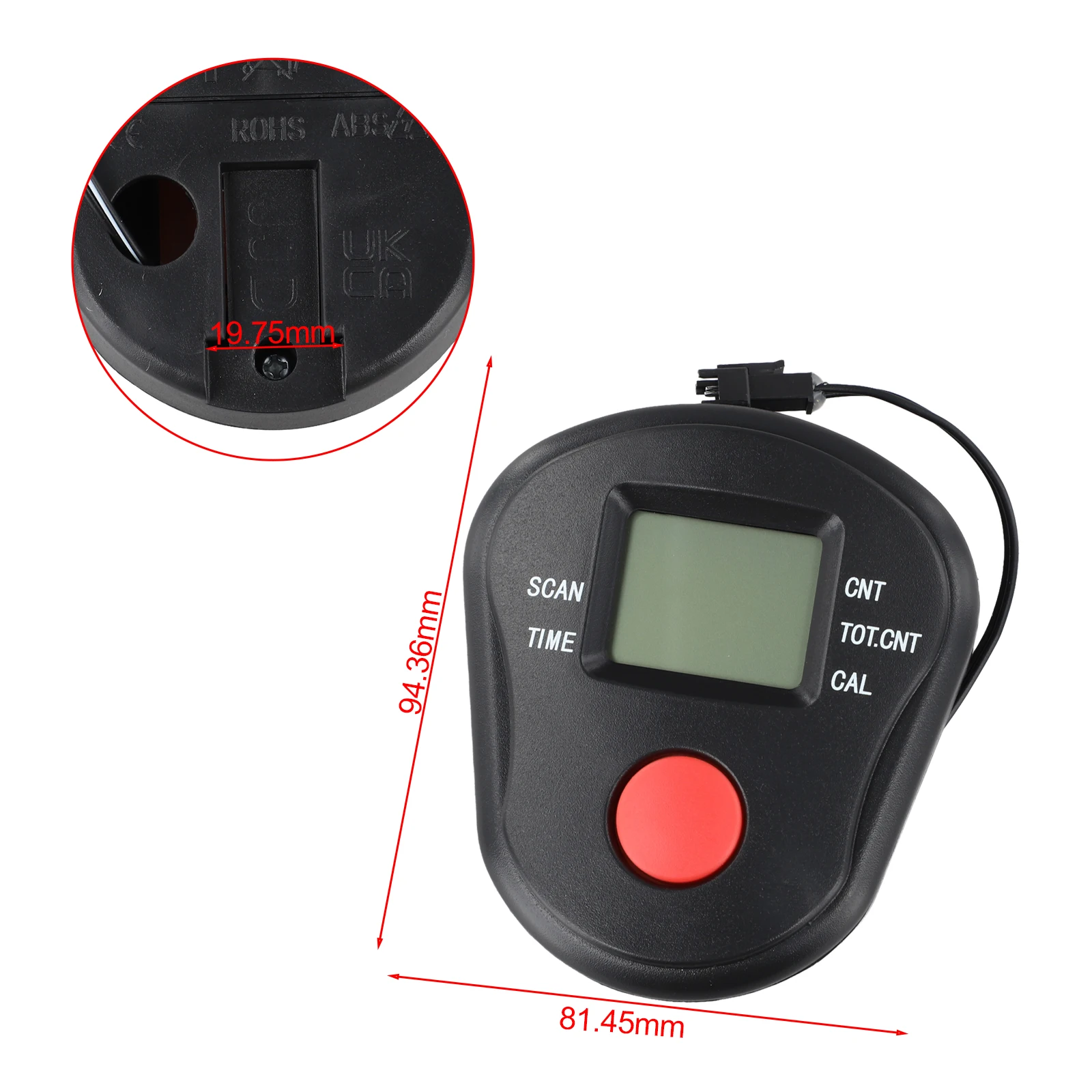 Fitness Equipment Stepper Display Battery Operated Calories Burned Tracking Stepper Display For Fitness Use Equipment