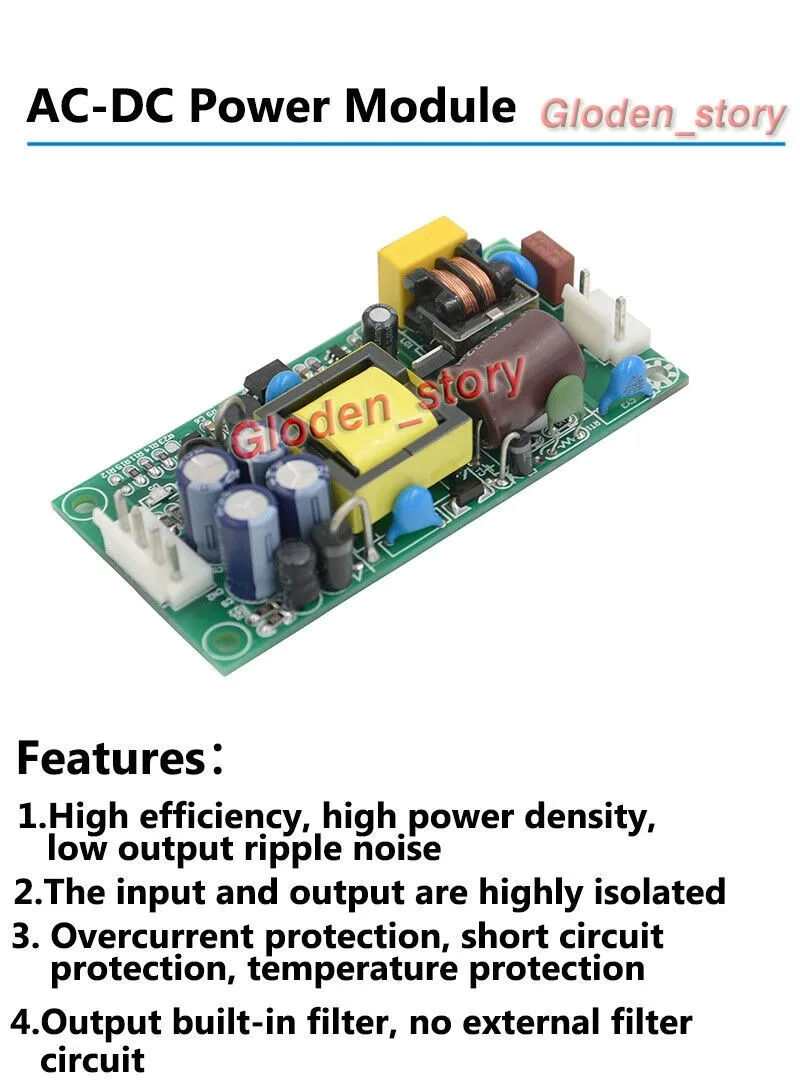 AC-DC Power Supply Module AC 110V 220V 230V to DC ±5V ±12V ±15V Dual Output Mini Switching Buck Voltage Converter Board