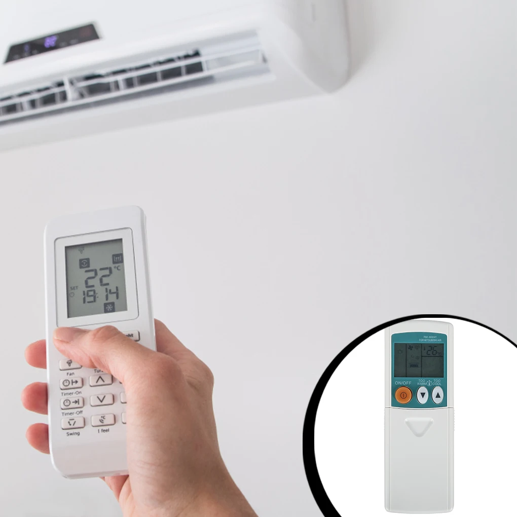 Telecomando per uso domestico Controller bianco portatile regolatore di condizionamento ca adatto per KM05A 06E MSH-18RV elettronica di consumo