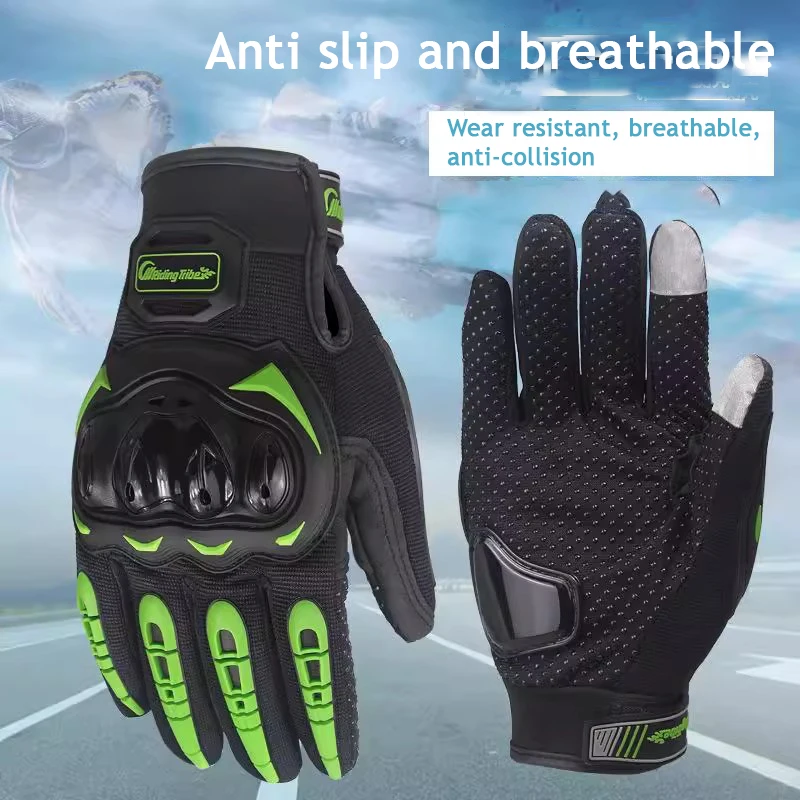 

Summer Shockproof Off-Road Gloves with Reinforced Palm and Breathable Fabric for Long Ride Comfort and Shock Absorption