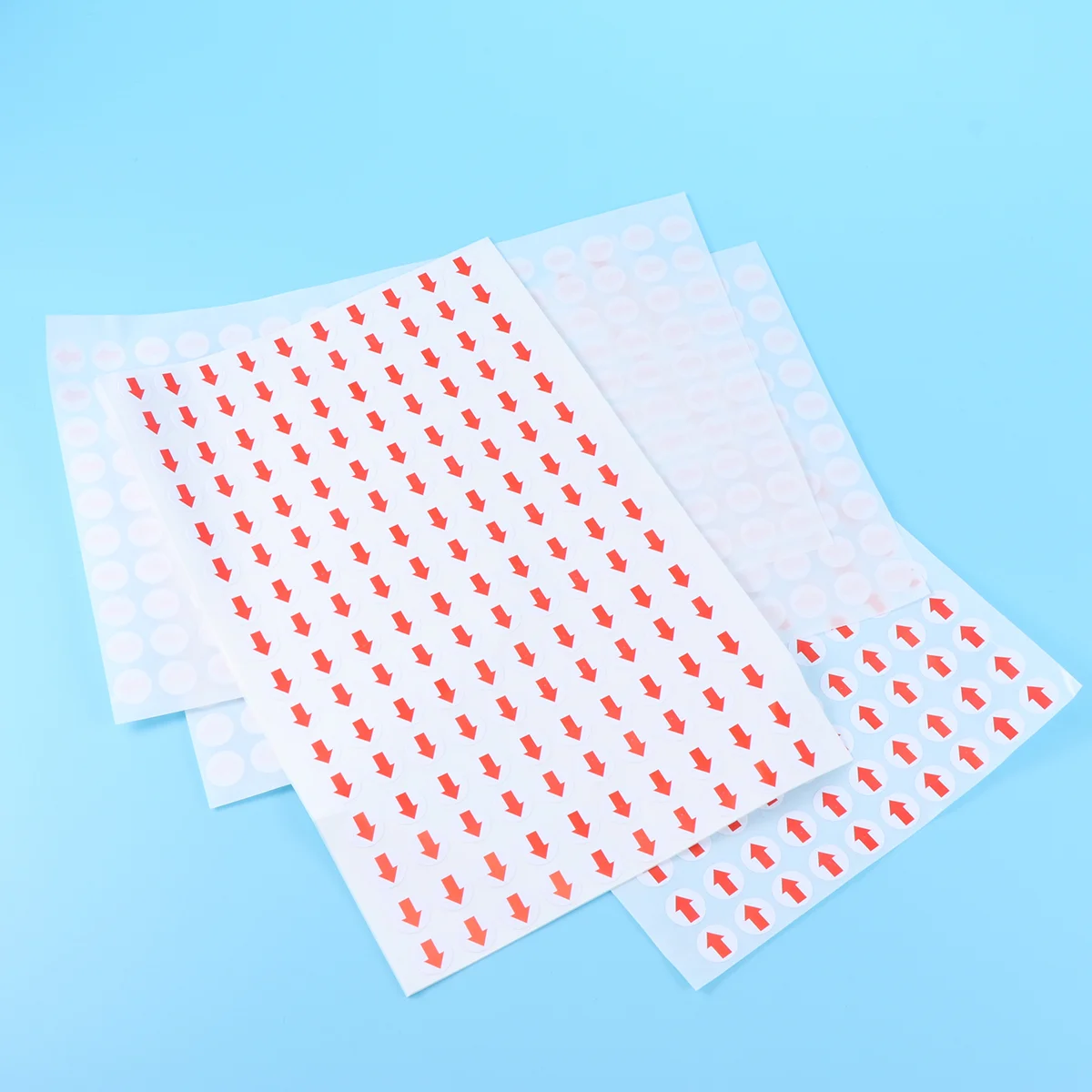 3200 PCS Red Arrow Label Defect Indicator Circle Dot Labels Double Sided Tape Adhesive Strip Round Sticker Stickers