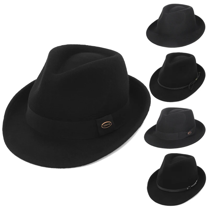 100% Wool Black Ret…