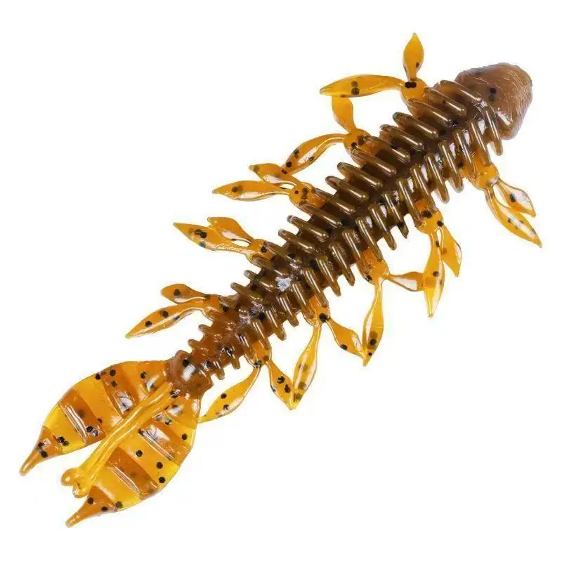 Angelköder, Alien-Garnelen, weicher Köder, 7,5 cm, 3 g, PVC, hohe Elastizität, schwimmende Kunstköder, Wurm, Lot 10 Stück, Ausverkauf – Detail 11