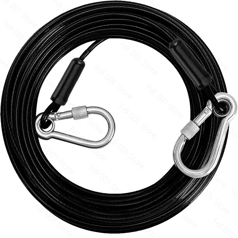 Large Dog Double Head Anti-Bit Chain Wire Rope Traction Chain Medium Bolt dog Rope Medium For 13-25kg Dogs