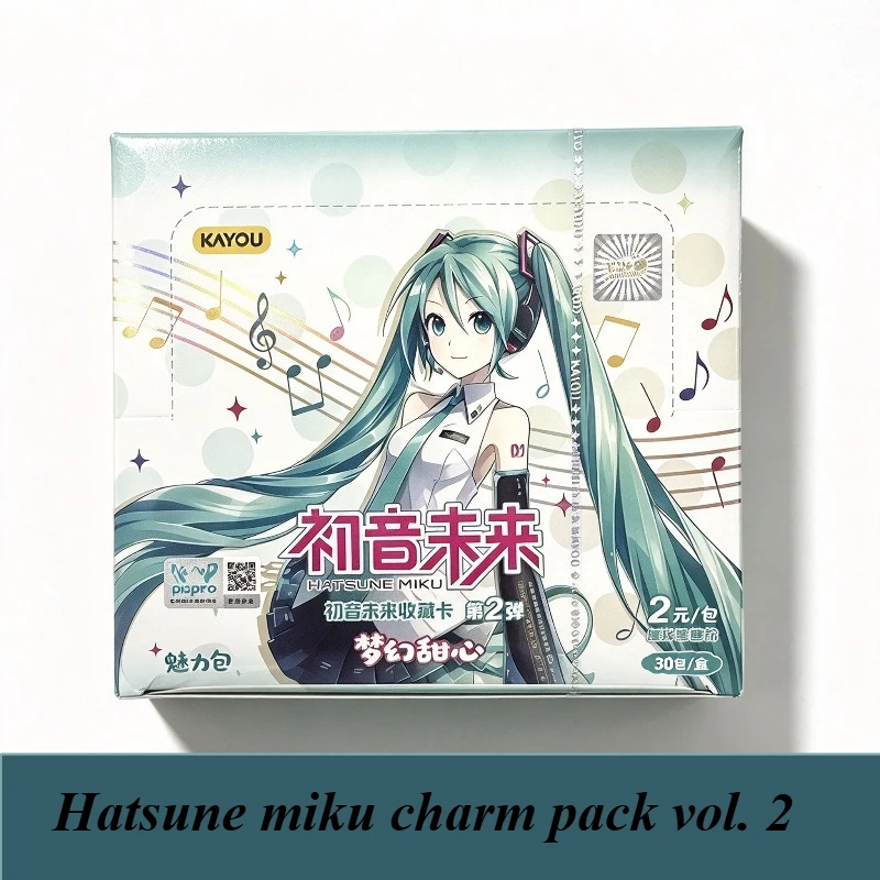 Kayou Official Hatsune Miku Collectible Cards Charm Series Vol.2 Dream Sweet OR Rare Anime Vocaloid Booster Box Heartbeat Gift