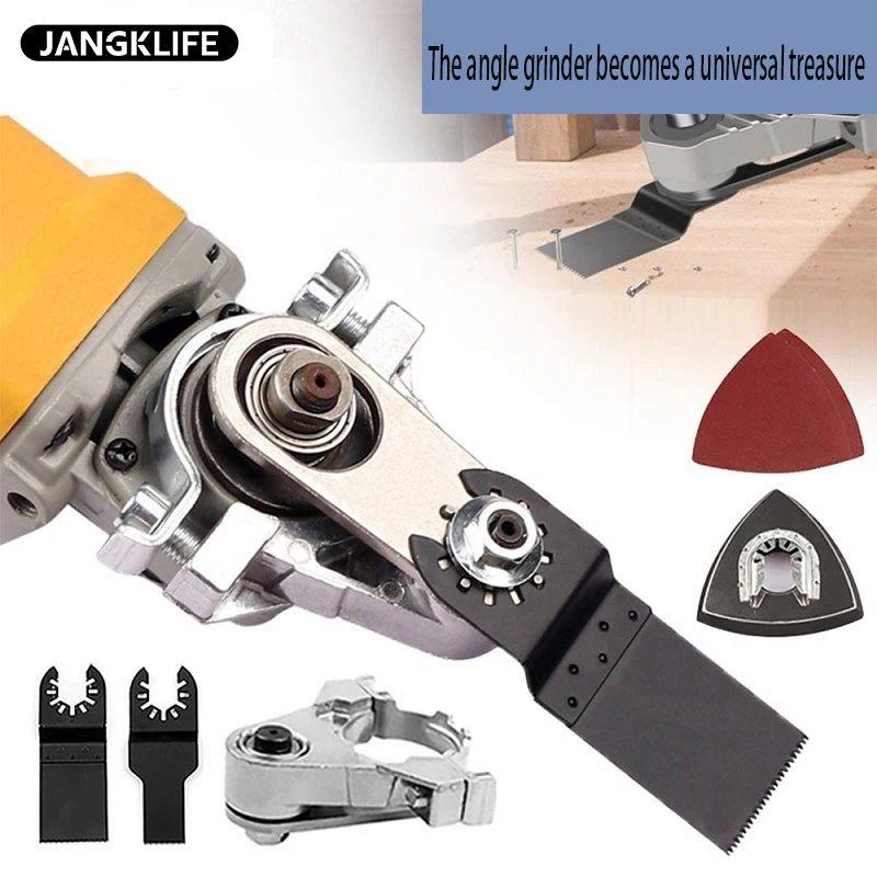Professional Angle Grinder Changed to Universal Treasure Multifunctional Tools of Cutting Polishing Shovelling Cleaning