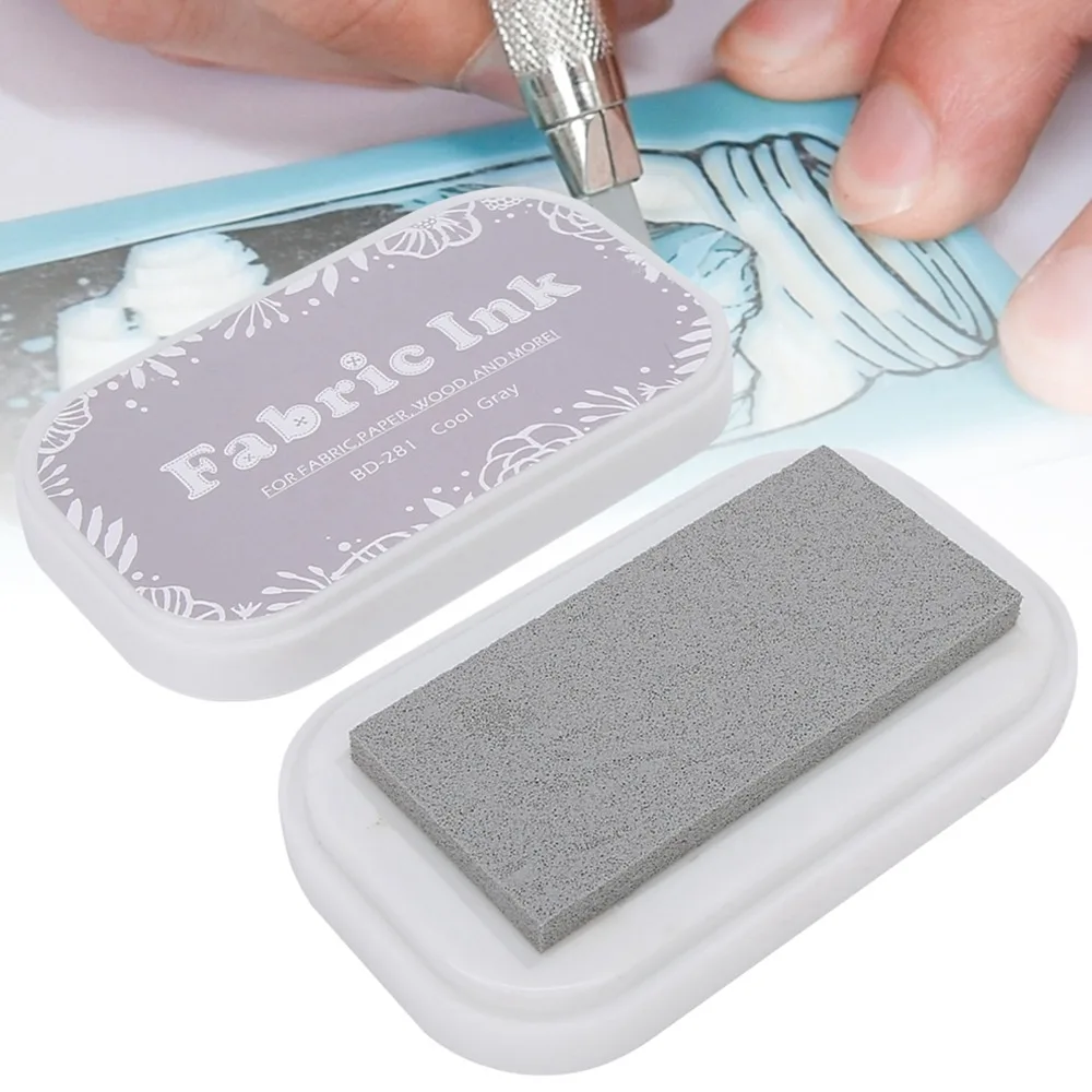 Cute Inkpad Permanent Ink Pad Sponge Style Fabric Stamping Stamp Ink Pad Colored Ink Pad Card Making
