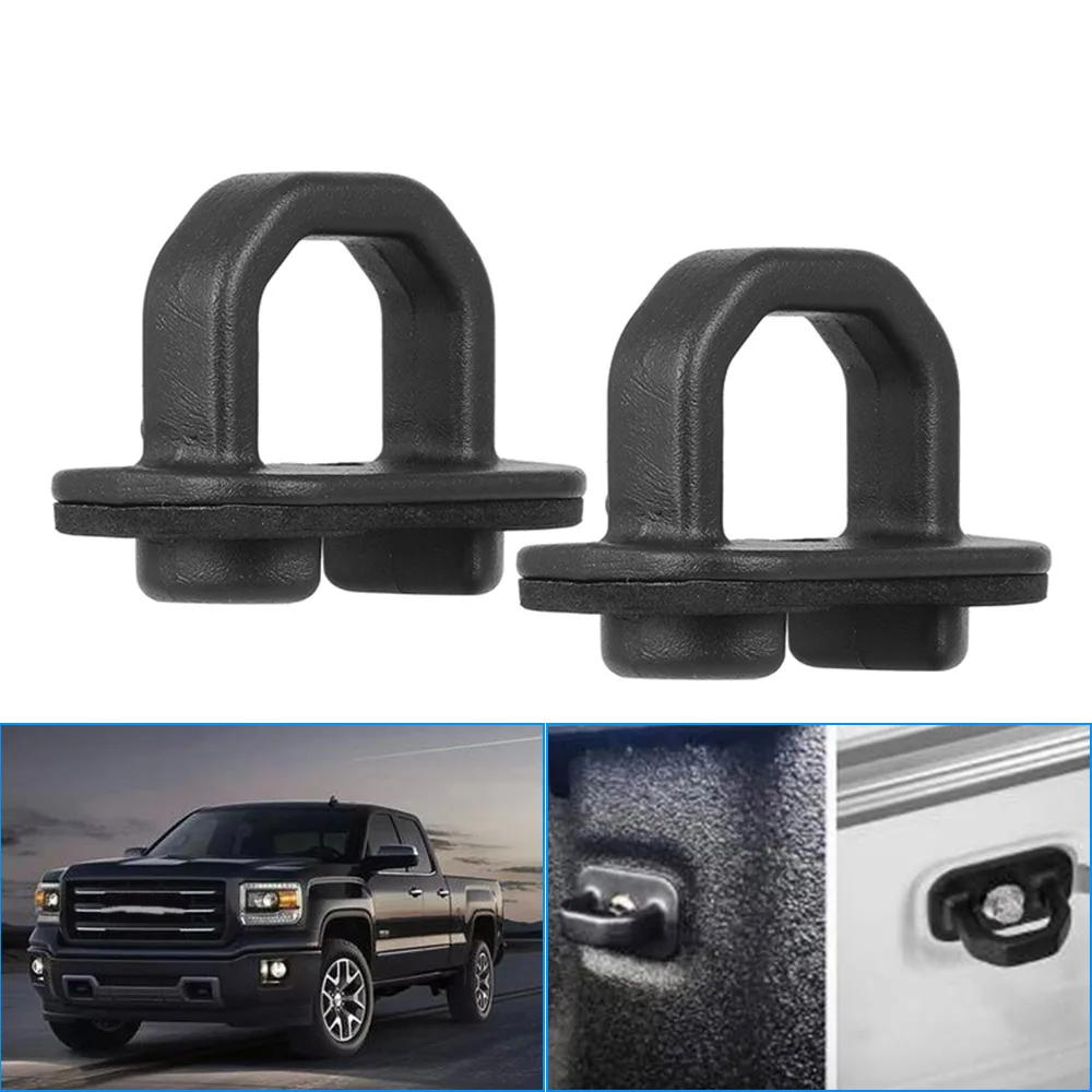 Truck Bed Side Wall Anchor Pickup Trunk Buckle Tie Down Anchors for Chevrolet GMC Canyon Sierra Colorado Silverado