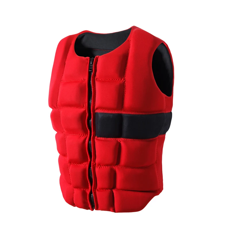 Adults Life Jacket Neoprene Safety Life Vest Water Sports Fishing Water Ski Vest Kayaking Boating Swimming Drifting Safety Vest