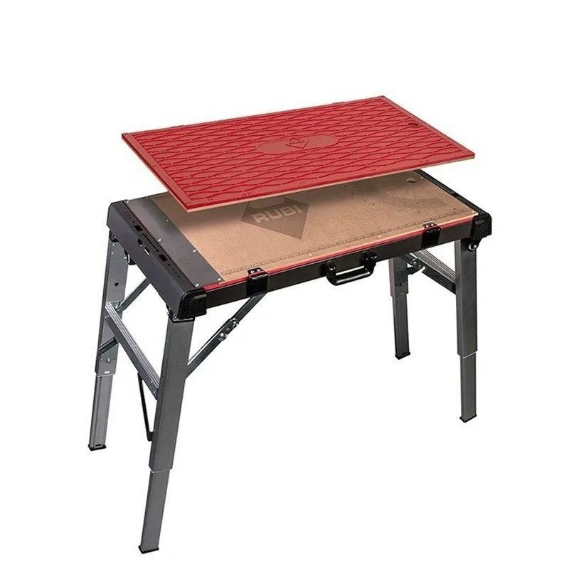 4-in-1 Multifunctional Aluminum Alloy Folding Workbench, Mobile Tool Table, Woodworking Workbench, Horse Stool, Handcart