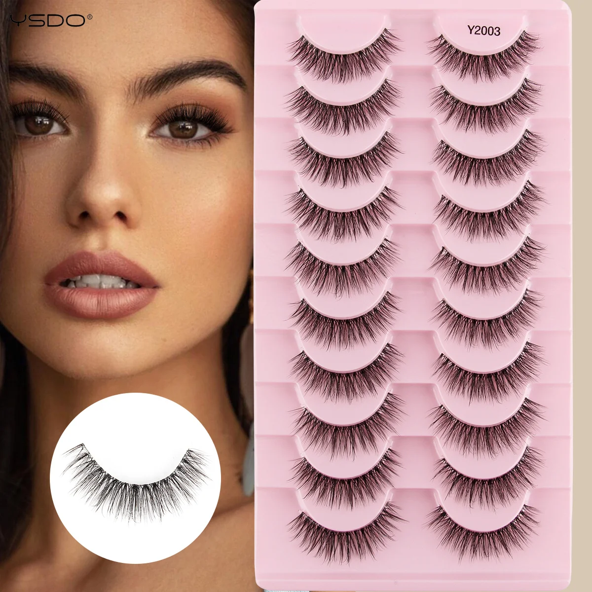 5/10 Paare falsche Wimpern 3d Nerz Wimpern Verlängerungen Manga Wimpern natürliche weiche geflügelte Augen gefälschte Wimpern Faux Cils Make-up-Tools