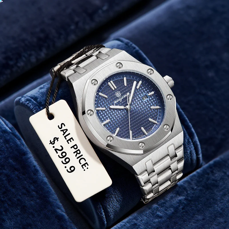 ساعة رجالية جديدة لعام 2025 من الفولاذ المقاوم للصدأ على طراز الأعمال ساعة يد فاخرة بحركة كوارتز Relogios Masculino ساعات للرجال