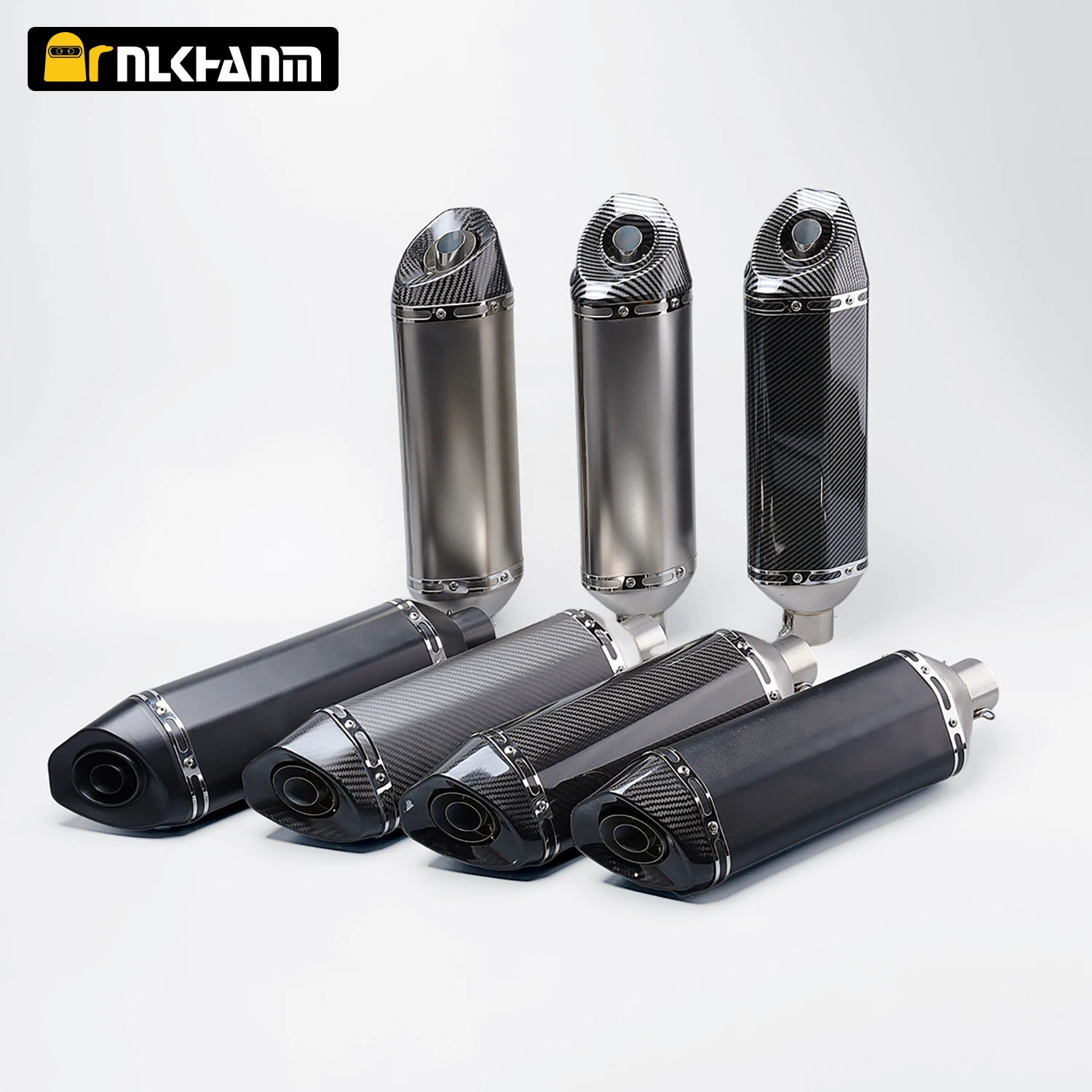 

51MM Universal motorcycle exhaust system modified AK escape muffler with DB killer for ninja400 MT07 RC390 ZX6R R6