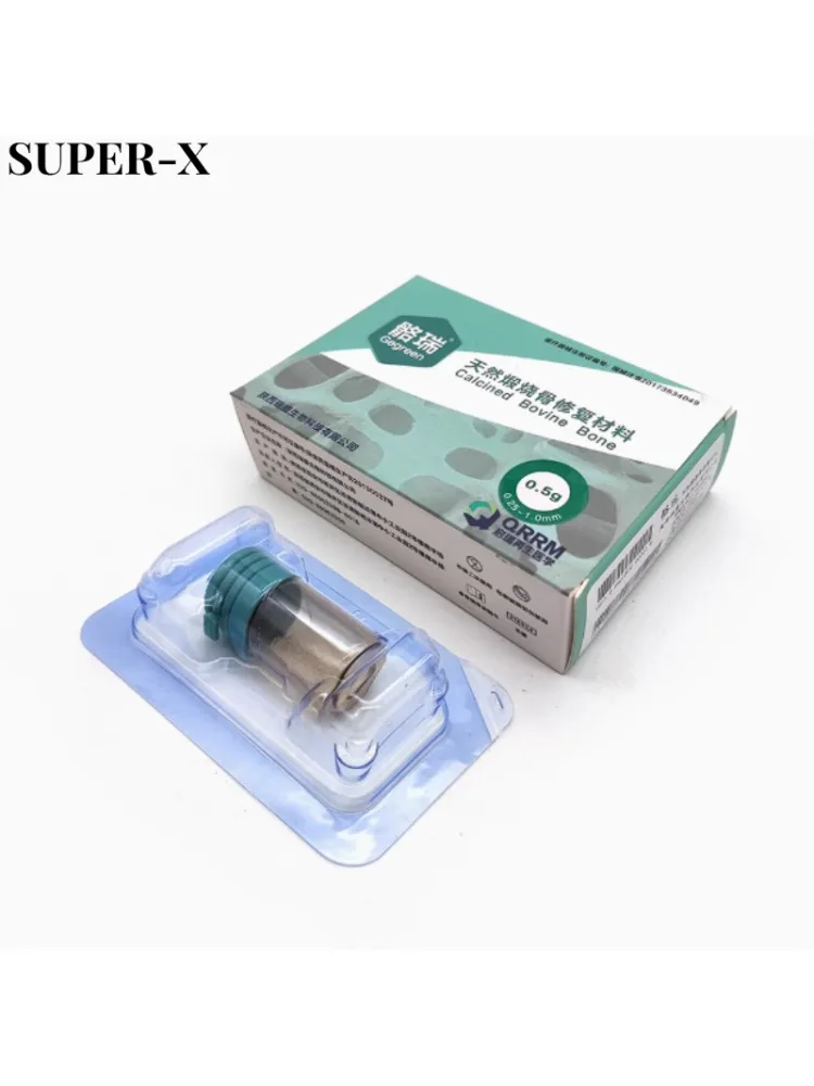 1 doos Tandheelkundige Materiaal Poeder Periosteum Implantaat Reparatie Membraan Orale Absorbeerbare Bio-membraan Gecalcineerd Bot Orale Planten Materiaal - afbeelding 2