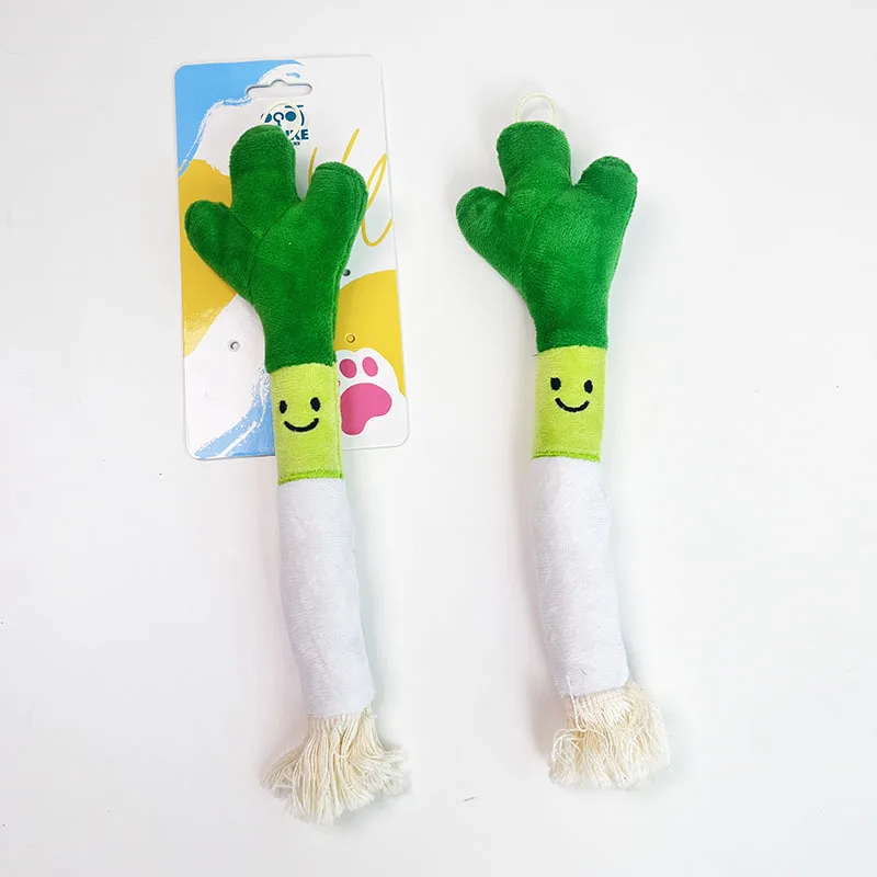 Bell Sound Plüsch-Kauspielzeug für Haustiere, langlebig, bissfest, Frühlingszwiebel-Design, Zahnreinigung, interaktives Spielzeug für Welpen und Kätzchen – Detail 5
