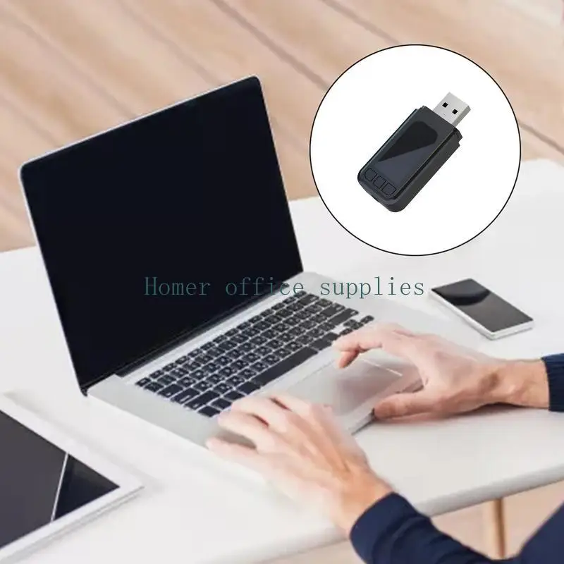 K43B Compatível com 5.0 Receptor áudio Transmissor USB Adaptador áudio 3,5 mm