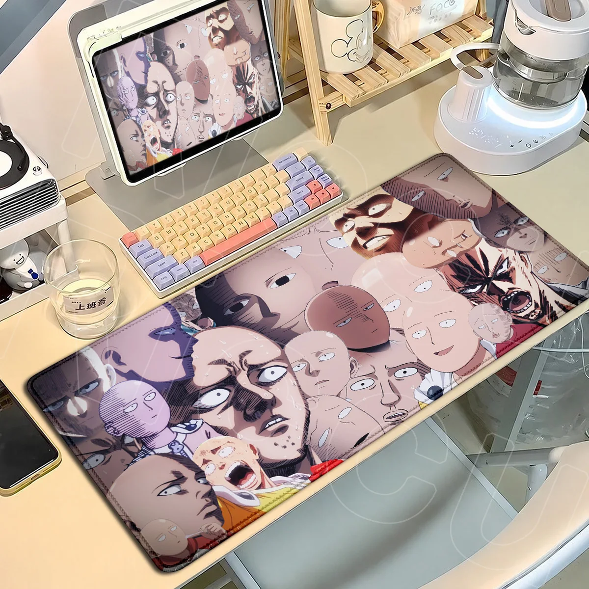 XXL Laptop Office Soft Keyboard Mat Gaming Cabinet Desk Carpet Large New HD Printing Anime ONE PUNCH-MAN Mousepad PC Accessories