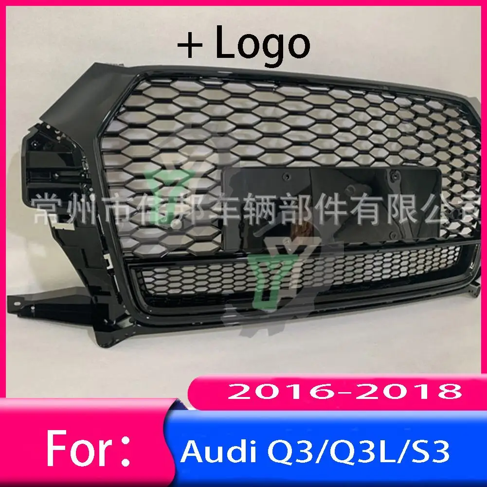 For Audi Q3/Q3L 2016 2017 2018 Car Front Bumper Grille Centre Panel Styling Upper Grill (Modify For RSQ3 style)