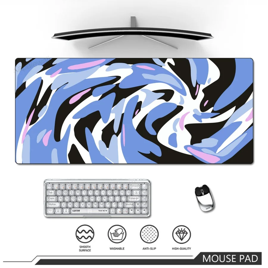 

Strata Liquid Large Mouse Pad For Gamer Colorful Water Design Mausepad For Gaming Keyboard Pads Mous Mat Office Desk Mat