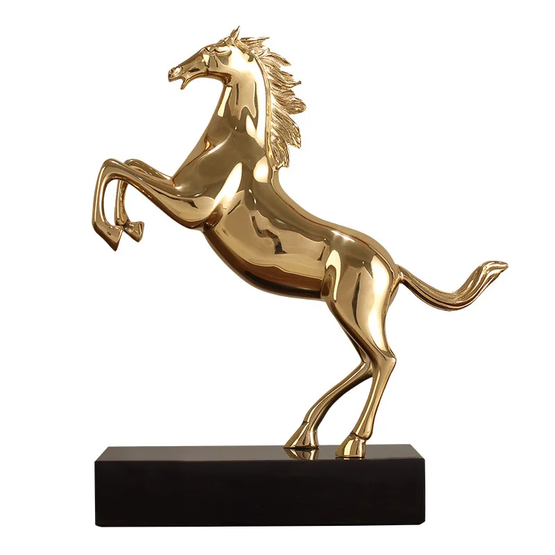 Galloping horse brass horse living room home decoration TV cabinet entrance ornament