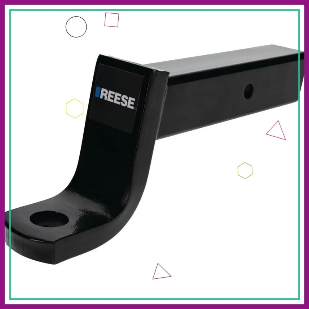 

Heavy Duty Ball Mount 13,000 lbs Capacity, 2-1/2 Inch Receiver Fit, 5 Inch Drop, Black Finish