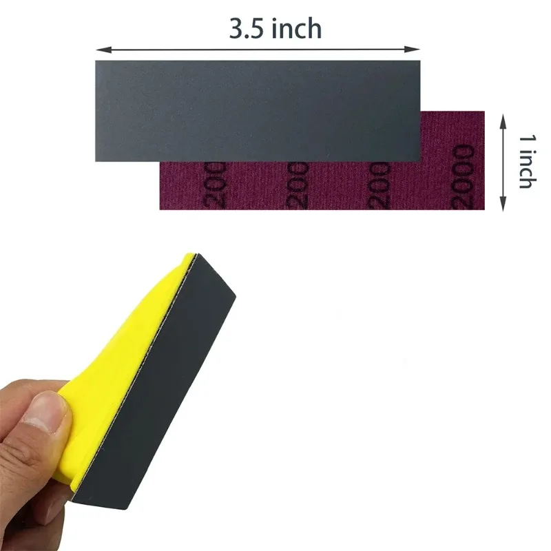 71pcs DIY Hand Sandpaper MINI Sander Kit Loop Sander Paper Assorted Grit Wet Dry Sanding Strip Detail Tool with Hand Millstone
