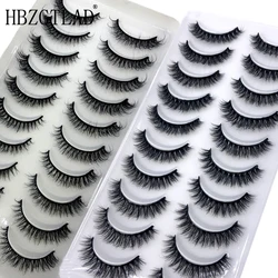 Short lashes 10 Pairs 3D Mink Lashes Natural Eyelash Dramatic False Eyelashes Faux Cils Makeup Fake Eyelash Extension maquiagem