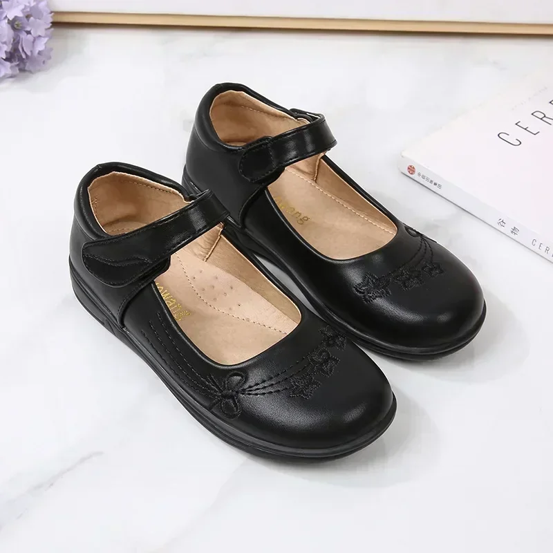

New Spring Autumn Girls Plus-Size School Casual Shoes Children Soft-Soled Mary Jane Dance Shoes Kids Flat Loafers Casual Shoes