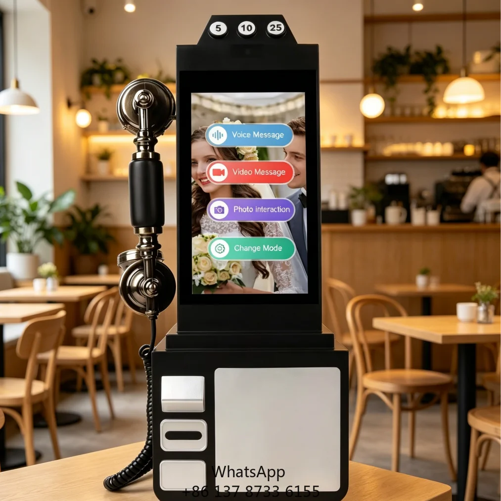 Touch-screen 8'' Audio&Video Guestbook 64GB Phone Recorder Video Guestbook For Telephone Booth