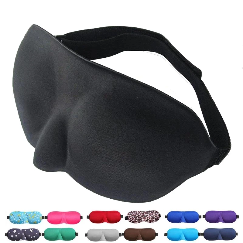 3D Sleep Mask Natural Sleeping Eye Mask Eyeshade Cover Shade Eye Patch Women Men Soft Portable Blindfold Travel Eyepatch