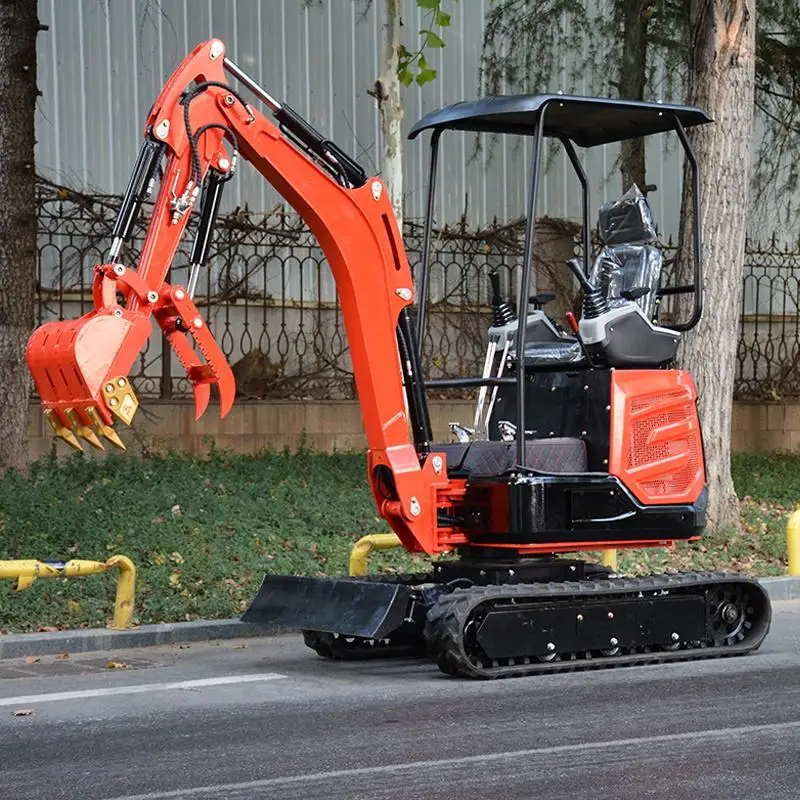 مصنع مخصص رائجة البيع 1 طن 2 طن حفارة دلو جميع التضاريس باجر حفار صغير مع ذراع طويل للهندسة/التعدين #4